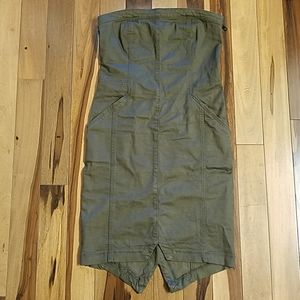 🌟🆕Joe's Army Green Strapless Dress